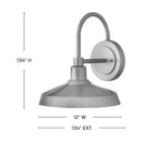 Hinkley - 12075AL - LEDWall Mount Barn Light - Forge - Antique Brushed Aluminum