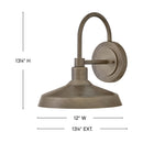 Hinkley - 12075BU - LEDWall Mount Barn Light - Forge - Burnished Bronze