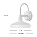Hinkley - 12075TW - LEDWall Mount Barn Light - Forge - Textured White