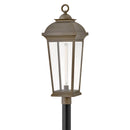 LED Post Mount<br /><span style="color:#4AB0CE;">Entrega: 4-10 dias en USA</span><br /><span style="color:#4AB0CE;font-size:60%;">PREGUNTE POR ENTREGA EN PANAMA</span><br />Collection: Hawthorne<br />Finish: Blackened Brass