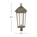 Hinkley - 19691BLB - LED Post Mount - Hawthorne - Blackened Brass