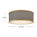 Hinkley - 45053HB - LED Flush Mount - Arden - Heritage Brass