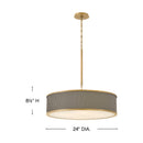 Hinkley - 45055HB - LED Chandelier - Arden - Heritage Brass