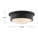 Hinkley - 45123BK - LED Flush Mount - Ellis - Black