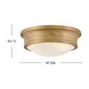 Hinkley - 45123HB - LED Flush Mount - Ellis - Heritage Brass