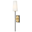 LED Wall Sconce<br /><span style="color:#4AB0CE;">Entrega: 4-10 dias en USA</span><br /><span style="color:#4AB0CE;font-size:60%;">PREGUNTE POR ENTREGA EN PANAMA</span><br />Collection: Saunders<br />Finish: Black