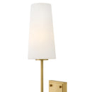 LED Wall Sconce<br /><span style="color:#4AB0CE;">Entrega: 4-10 dias en USA</span><br /><span style="color:#4AB0CE;font-size:60%;">PREGUNTE POR ENTREGA EN PANAMA</span><br />Collection: Saunders<br />Finish: Lacquered Brass