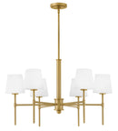 LED Chandelier<br /><span style="color:#4AB0CE;">Entrega: 4-10 dias en USA</span><br /><span style="color:#4AB0CE;font-size:60%;">PREGUNTE POR ENTREGA EN PANAMA</span><br />Collection: Saunders<br />Finish: Lacquered Brass