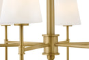 LED Chandelier<br /><span style="color:#4AB0CE;">Entrega: 4-10 dias en USA</span><br /><span style="color:#4AB0CE;font-size:60%;">PREGUNTE POR ENTREGA EN PANAMA</span><br />Collection: Saunders<br />Finish: Lacquered Brass