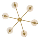 LED Chandelier<br /><span style="color:#4AB0CE;">Entrega: 4-10 dias en USA</span><br /><span style="color:#4AB0CE;font-size:60%;">PREGUNTE POR ENTREGA EN PANAMA</span><br />Collection: Saunders<br />Finish: Lacquered Brass