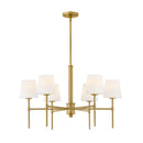 LED Chandelier<br /><span style="color:#4AB0CE;">Entrega: 4-10 dias en USA</span><br /><span style="color:#4AB0CE;font-size:60%;">PREGUNTE POR ENTREGA EN PANAMA</span><br />Collection: Saunders<br />Finish: Lacquered Brass