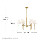Hinkley - 46955LCB - LED Linear Pendant - Saunders - Lacquered Brass