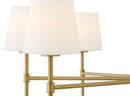 LED Chandelier<br /><span style="color:#4AB0CE;">Entrega: 4-10 dias en USA</span><br /><span style="color:#4AB0CE;font-size:60%;">PREGUNTE POR ENTREGA EN PANAMA</span><br />Collection: Saunders<br />Finish: Lacquered Brass