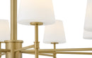 LED Chandelier<br /><span style="color:#4AB0CE;">Entrega: 4-10 dias en USA</span><br /><span style="color:#4AB0CE;font-size:60%;">PREGUNTE POR ENTREGA EN PANAMA</span><br />Collection: Saunders<br />Finish: Lacquered Brass