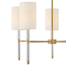 LED Chandelier<br /><span style="color:#4AB0CE;">Entrega: 4-10 dias en USA</span><br /><span style="color:#4AB0CE;font-size:60%;">PREGUNTE POR ENTREGA EN PANAMA</span><br />Collection: Anika<br />Finish: Lacquered Brass