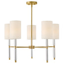 LED Chandelier<br /><span style="color:#4AB0CE;">Entrega: 4-10 dias en USA</span><br /><span style="color:#4AB0CE;font-size:60%;">PREGUNTE POR ENTREGA EN PANAMA</span><br />Collection: Anika<br />Finish: Lacquered Brass