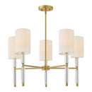 LED Chandelier<br /><span style="color:#4AB0CE;">Entrega: 4-10 dias en USA</span><br /><span style="color:#4AB0CE;font-size:60%;">PREGUNTE POR ENTREGA EN PANAMA</span><br />Collection: Anika<br />Finish: Lacquered Brass