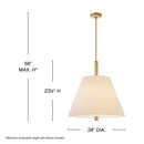 Hinkley - 47724LCB - LED Chandelier - Bruna - Lacquered Brass