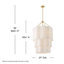Hinkley - 47736LCB - LED Chandelier - Gwen - Lacquered Brass