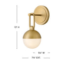 Hinkley - 54560LCB - LED Wall Sconce - Bowie - Lacquered Brass