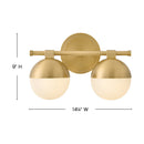 Hinkley - 54562LCB - LED Vanity - Bowie - Lacquered Brass