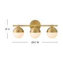Hinkley - 54563LCB - LED Vanity - Bowie - Lacquered Brass