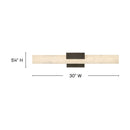 Hinkley - 57033BX - LED Vanity - Cadiz - Black Oxide