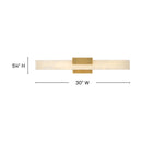 Hinkley - 57033HB - LED Vanity - Cadiz - Heritage Brass