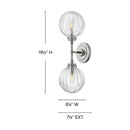 Hinkley - 57412PN - LED Wall Sconce - Helene - Polished Nickel