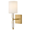 LED Wall Sconce<br /><span style="color:#4AB0CE;">Entrega: 4-10 dias en USA</span><br /><span style="color:#4AB0CE;font-size:60%;">PREGUNTE POR ENTREGA EN PANAMA</span><br />Collection: Anika<br />Finish: Lacquered Brass