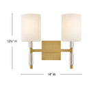 Hinkley - 57612LCB - LED Vanity - Anika - Lacquered Brass