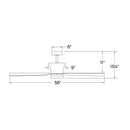 Hinkley - 910956FMB-LDD - 56" Smart Fan - Vosh - Matte Black