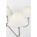 Five Light Chandelier<br /><span style="color:#4AB0CE;">Entrega: 4-10 dias en USA</span><br /><span style="color:#4AB0CE;font-size:60%;">PREGUNTE POR ENTREGA EN PANAMA</span><br />Collection: Eldon<br />Finish: Brushed Nickel