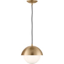 One Light Pendant<br /><span style="color:#4AB0CE;">Entrega: 4-10 dias en USA</span><br /><span style="color:#4AB0CE;font-size:60%;">PREGUNTE POR ENTREGA EN PANAMA</span><br />Collection: Hyde<br />Finish: Satin Brass