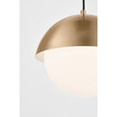 One Light Pendant<br /><span style="color:#4AB0CE;">Entrega: 2-3 semanas en USA</span><br /><span style="color:#4AB0CE;font-size:60%;">PREGUNTE POR ENTREGA EN PANAMA</span><br />Collection: Hyde<br />Finish: Satin Brass