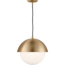 One Light Pendant<br /><span style="color:#4AB0CE;">Entrega: 2-3 semanas en USA</span><br /><span style="color:#4AB0CE;font-size:60%;">PREGUNTE POR ENTREGA EN PANAMA</span><br />Collection: Hyde<br />Finish: Satin Brass