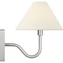 One Light Wall Sconce<br /><span style="color:#4AB0CE;">Entrega: 4-10 dias en USA</span><br /><span style="color:#4AB0CE;font-size:60%;">PREGUNTE POR ENTREGA EN PANAMA</span><br />Collection: Eldon<br />Finish: Brushed Nickel