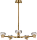 Visual Comfort Studio - SCCHCCH10027EBSCPG - LED Chandelier - Holsted - Estate Brass