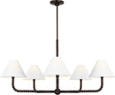 Visual Comfort Studio - SCCHCCH112AIBAWWL - Five Light Chandelier - Fiona - Aged Iron