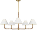 Visual Comfort Studio - SCCHCCH112GDNAWWL - Five Light Chandelier - Fiona - Gild