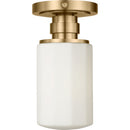 One Light Flush Mount<br /><span style="color:#4AB0CE;">Entrega: 5-6 semanas en USA</span><br /><span style="color:#4AB0CE;font-size:60%;">PREGUNTE POR ENTREGA EN PANAMA</span><br />Collection: Fairfax<br />Finish: Estate Brass