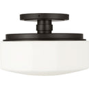 One Light Flush Mount<br /><span style="color:#4AB0CE;">Entrega: 9-10 semanas en USA</span><br /><span style="color:#4AB0CE;font-size:60%;">PREGUNTE POR ENTREGA EN PANAMA</span><br />Collection: Fairfax<br />Finish: Aged Iron