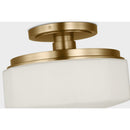 One Light Flush Mount<br /><span style="color:#4AB0CE;">Entrega: 6-7 semanas en USA</span><br /><span style="color:#4AB0CE;font-size:60%;">PREGUNTE POR ENTREGA EN PANAMA</span><br />Collection: Fairfax<br />Finish: Estate Brass