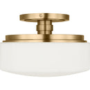 One Light Flush Mount<br /><span style="color:#4AB0CE;">Entrega: 6-7 semanas en USA</span><br /><span style="color:#4AB0CE;font-size:60%;">PREGUNTE POR ENTREGA EN PANAMA</span><br />Collection: Fairfax<br />Finish: Estate Brass