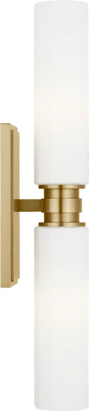 Two Light Vanity<br /><span style="color:#4AB0CE;">Entrega: 2-3 semanas en USA</span><br /><span style="color:#4AB0CE;font-size:60%;">PREGUNTE POR ENTREGA EN PANAMA</span><br />Collection: Fairfax<br />Finish: Estate Brass