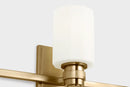 Three Light Vanity<br /><span style="color:#4AB0CE;">Entrega: 2-3 semanas en USA</span><br /><span style="color:#4AB0CE;font-size:60%;">PREGUNTE POR ENTREGA EN PANAMA</span><br />Collection: Fairfax<br />Finish: Estate Brass