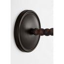 One Light Wall Sconce<br /><span style="color:#4AB0CE;">Entrega: 4-5 semanas en USA</span><br /><span style="color:#4AB0CE;font-size:60%;">PREGUNTE POR ENTREGA EN PANAMA</span><br />Collection: Fiona<br />Finish: Aged Iron