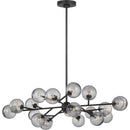 20 Light Chandelier<br /><span style="color:#4AB0CE;">Entrega: 5-6 semanas en USA</span><br /><span style="color:#4AB0CE;font-size:60%;">PREGUNTE POR ENTREGA EN PANAMA</span><br />Collection: Atticus<br />Finish: Midnight Black