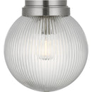 One Light Flush Mount<br /><span style="color:#4AB0CE;">Entrega: 4-10 dias en USA</span><br /><span style="color:#4AB0CE;font-size:60%;">PREGUNTE POR ENTREGA EN PANAMA</span><br />Collection: Preston<br />Finish: Brushed Nickel