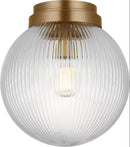 Visual Comfort Studio - SCDJFM125SBRG - One Light Flush Mount - Preston - Satin Brass